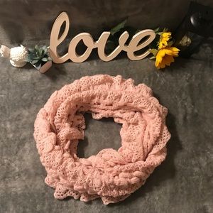 **Beautiful** Pink w/GOLD SPARKLE✨Infinity Scarf!